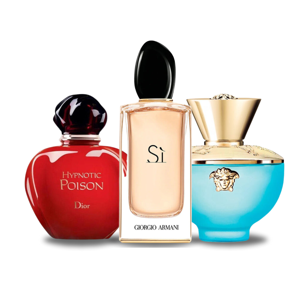 Offre Combo de 3 Parfums - Hypnotic Poison de Dior | Sì de Giorgio Armani | Dylan Turquoise de Versace