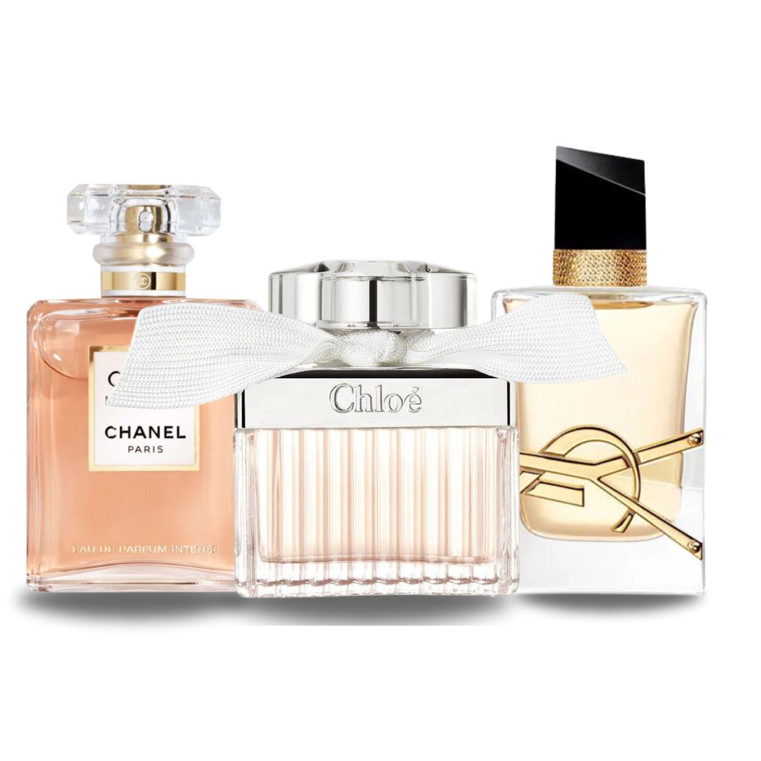 Offre Combo de 3 Parfums - Coco Mademoiselle de Chanel | Libre de Yves Saint Laurent | Chloé Signature