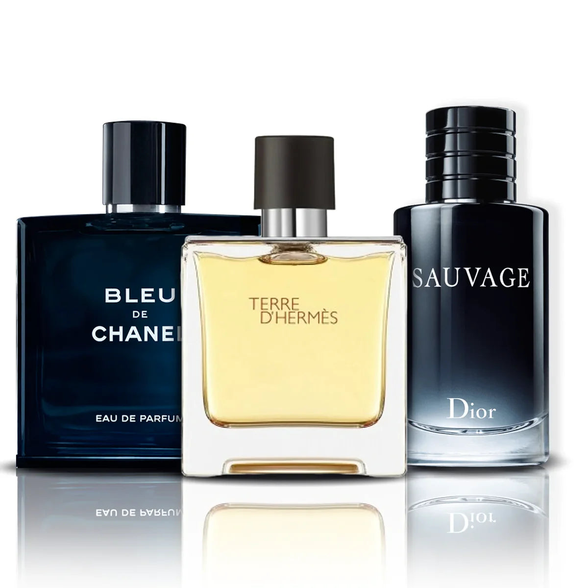 Combo 3 Parfums (100ml) - Sauvage Dior, Bleu de Chanel, Terre d’Hermès